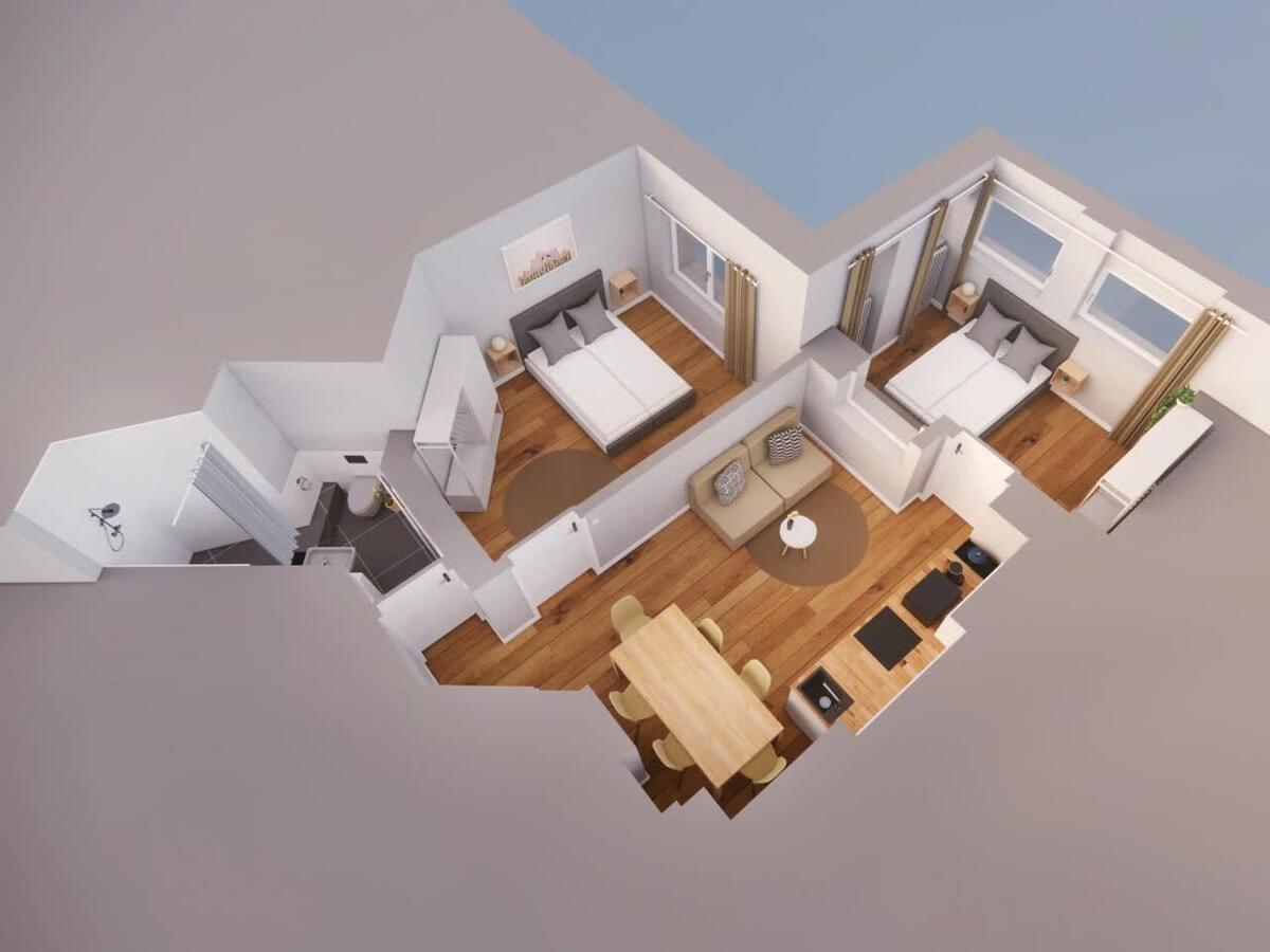 Hamburg City Apartment For 7 Eksteriør billede